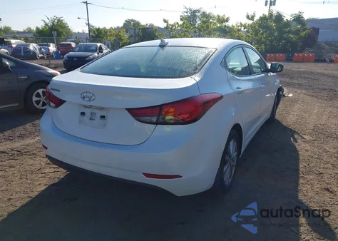 2016 Hyundai Elantra Se из США, поврежденный, VIN 5NPDH4AE9GH760212